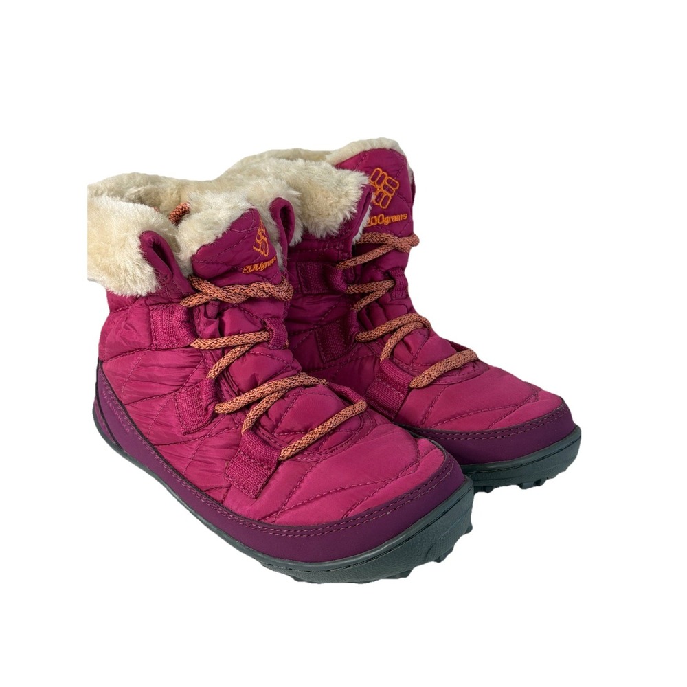 Columbia Youth Minx Shorty Omni-heat WP Hiking Boot Pink Size 1Y‎ No Box